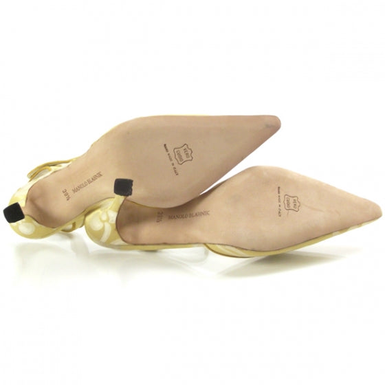 MANOLOBLAHNIKSatinFloralPumps39.5