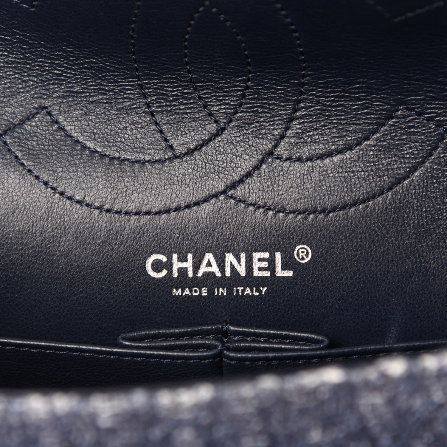 Chanel Tweed 2.55 Reissue 226 Flap Blue 8 of 10