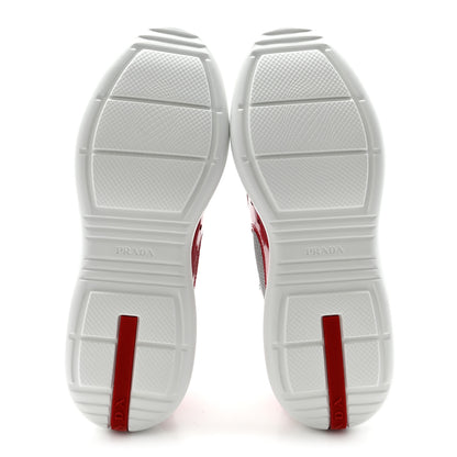 Prada Patent Mens America's Cup Patchwork Sneakers 9 Red 37.5 Red 6 of 10
