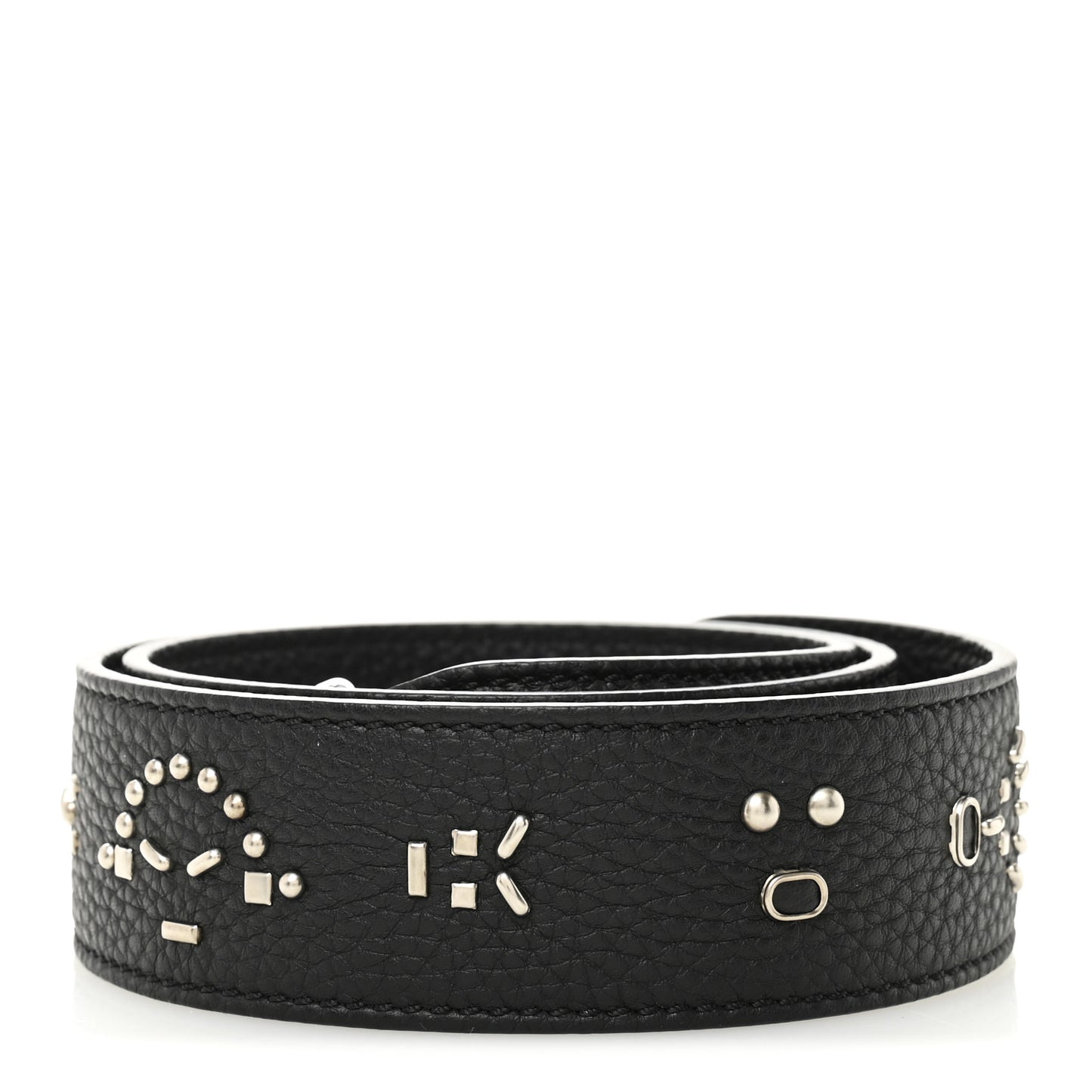 Cuoio Romano Metal Studs Strap You Black