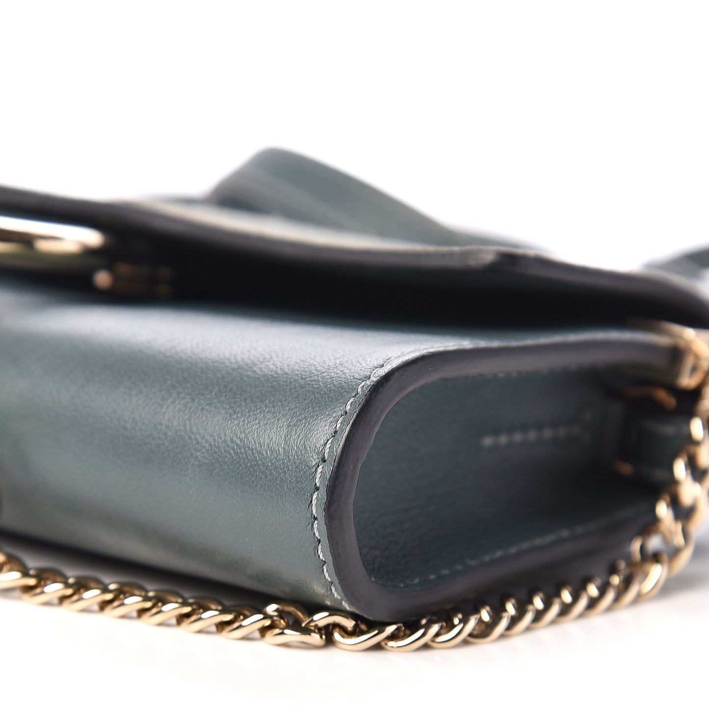 Suede Calfskin Mini Faye Shoulder Bag Cloudy Blue