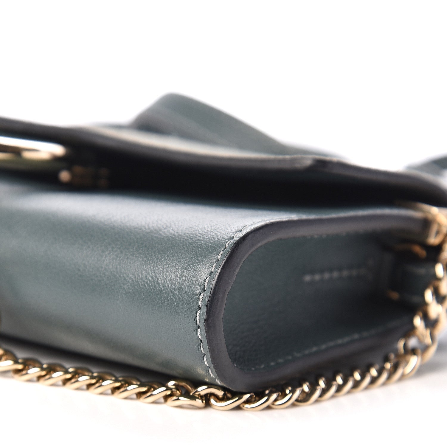 Chloe Suede Calfskin Mini Faye Shoulder Bag Cloudy Blue 10 of 11