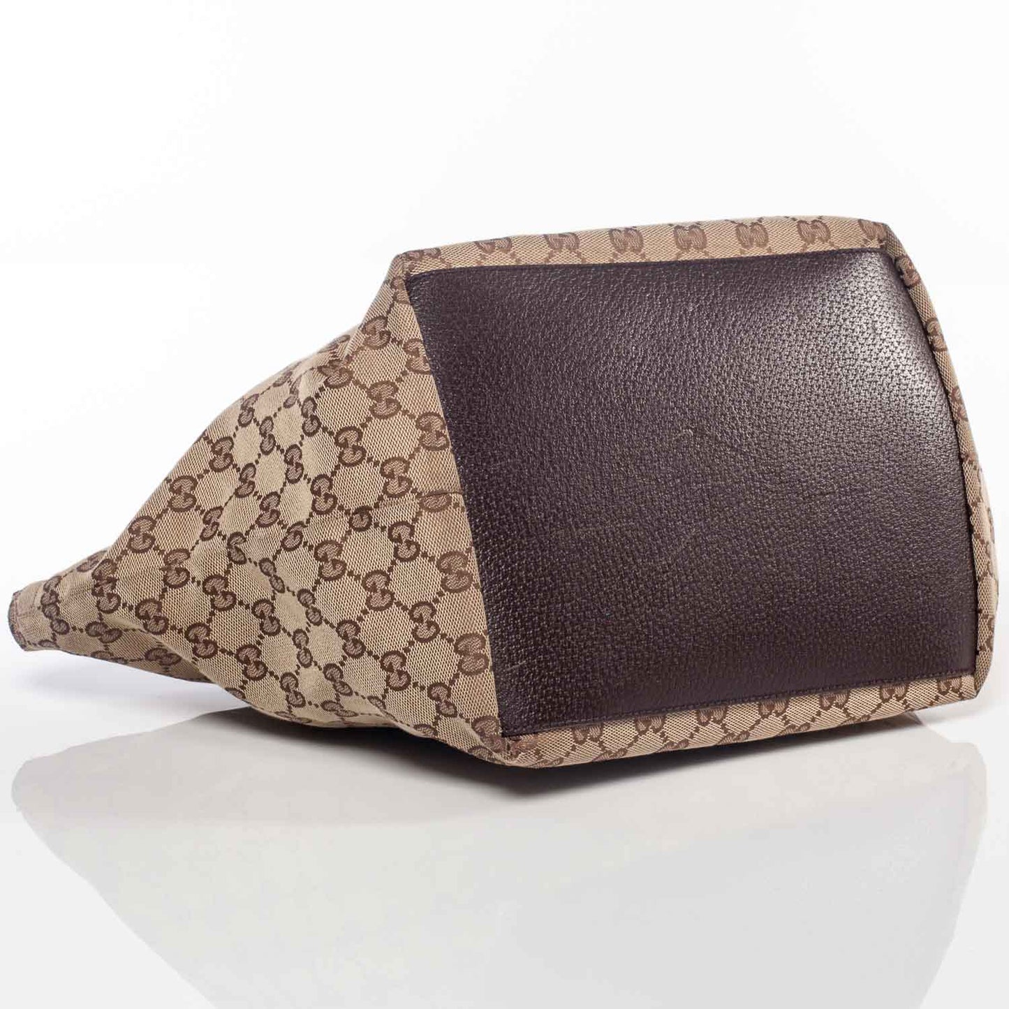 GG Monogram Medium Web Handle Bucket Tote
