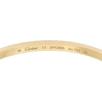 Cartier 18K Yellow Gold Small LOVE Bracelet 17 5 of 7