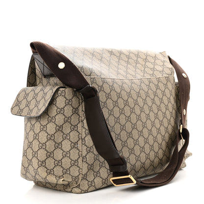 Gucci GG Plus Monogram Messenger Diaper Bag Dark Brown 4 of 14