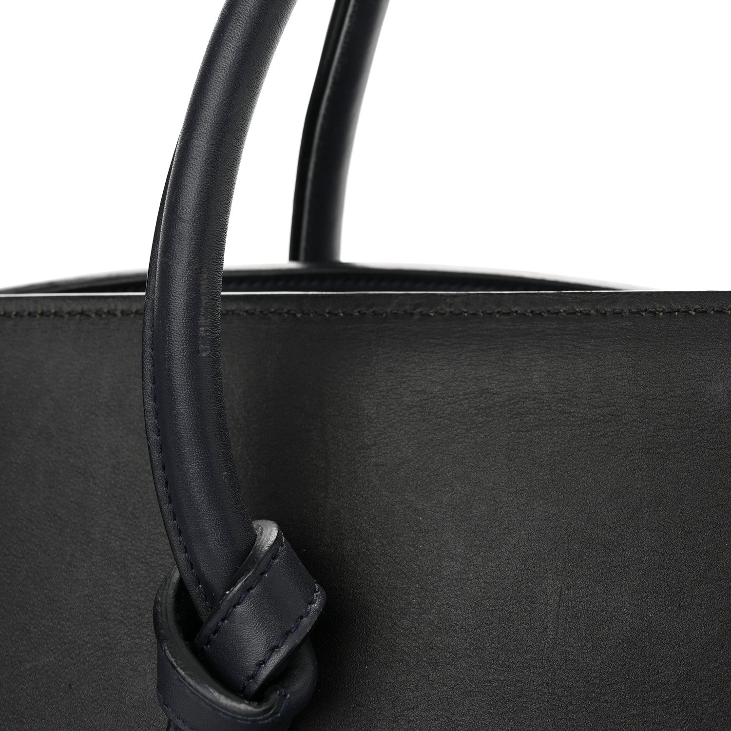 Celine Smooth Calfskin Large Bi-Color Tie Knot Tote Black Navy 12 of 22