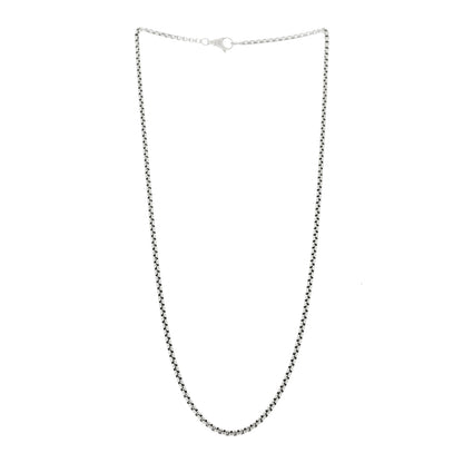 David Yurman Sterling Silver 2.7mm Box Chain Necklace 20" 3 of 5