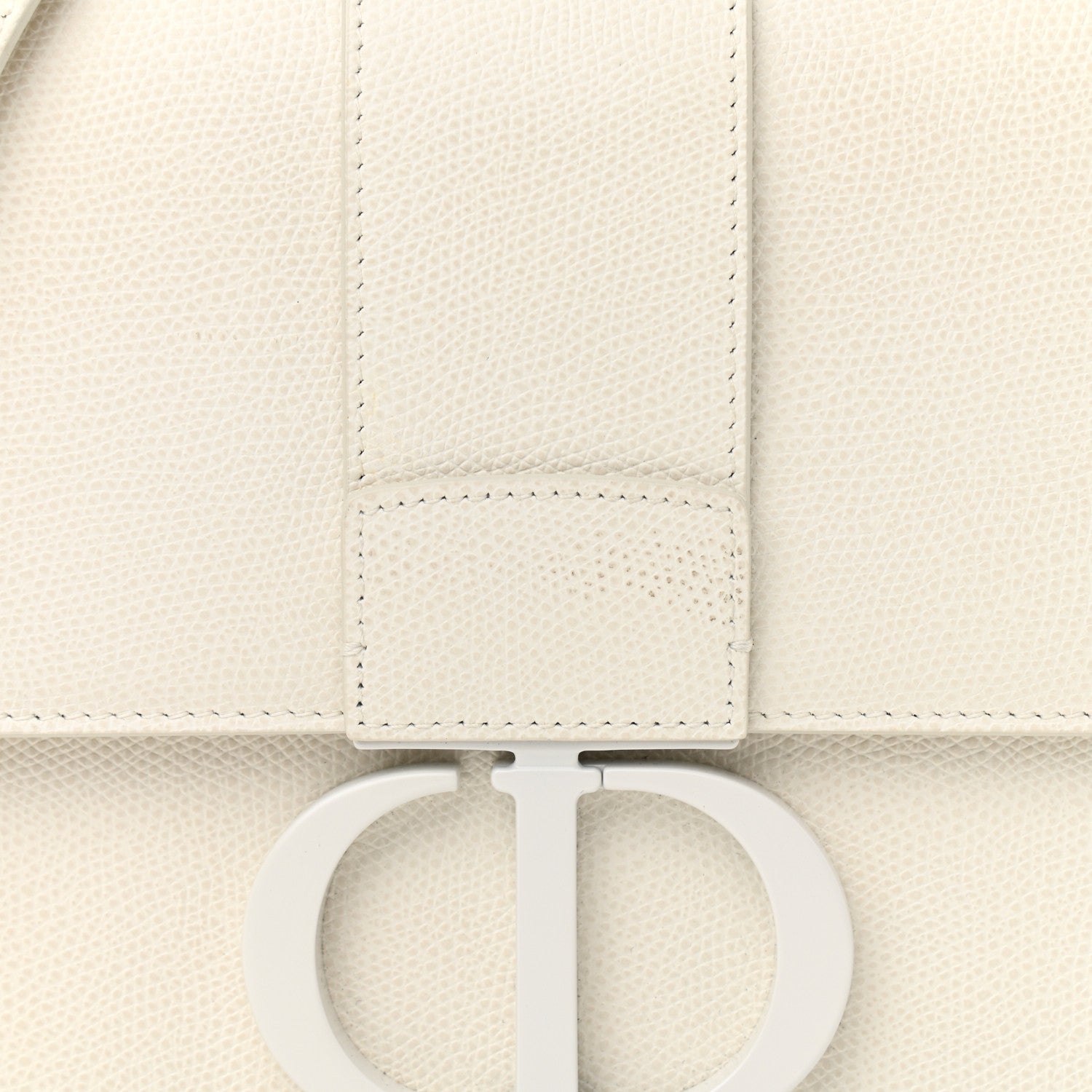 Christian Dior Ultra Matte Grained Calfskin 30 Montaigne Flap Bag White 6 of 11