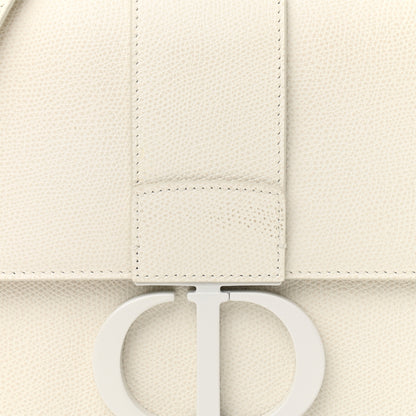 Christian Dior Ultra Matte Grained Calfskin 30 Montaigne Flap Bag White 6 of 11