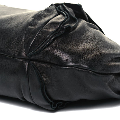 Prada Nappa Ruffle Pochette Bag Black 9 of 9