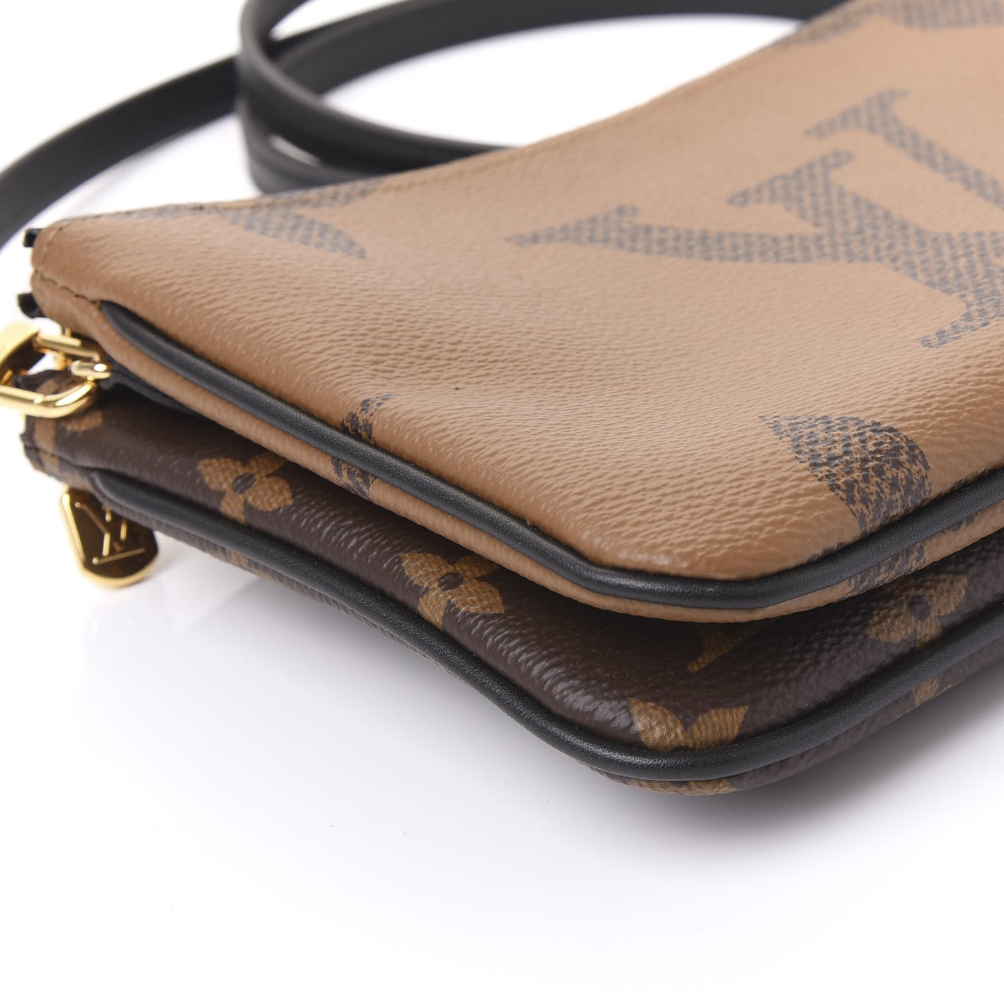 Reverse Monogram Giant Double Zip Pochette