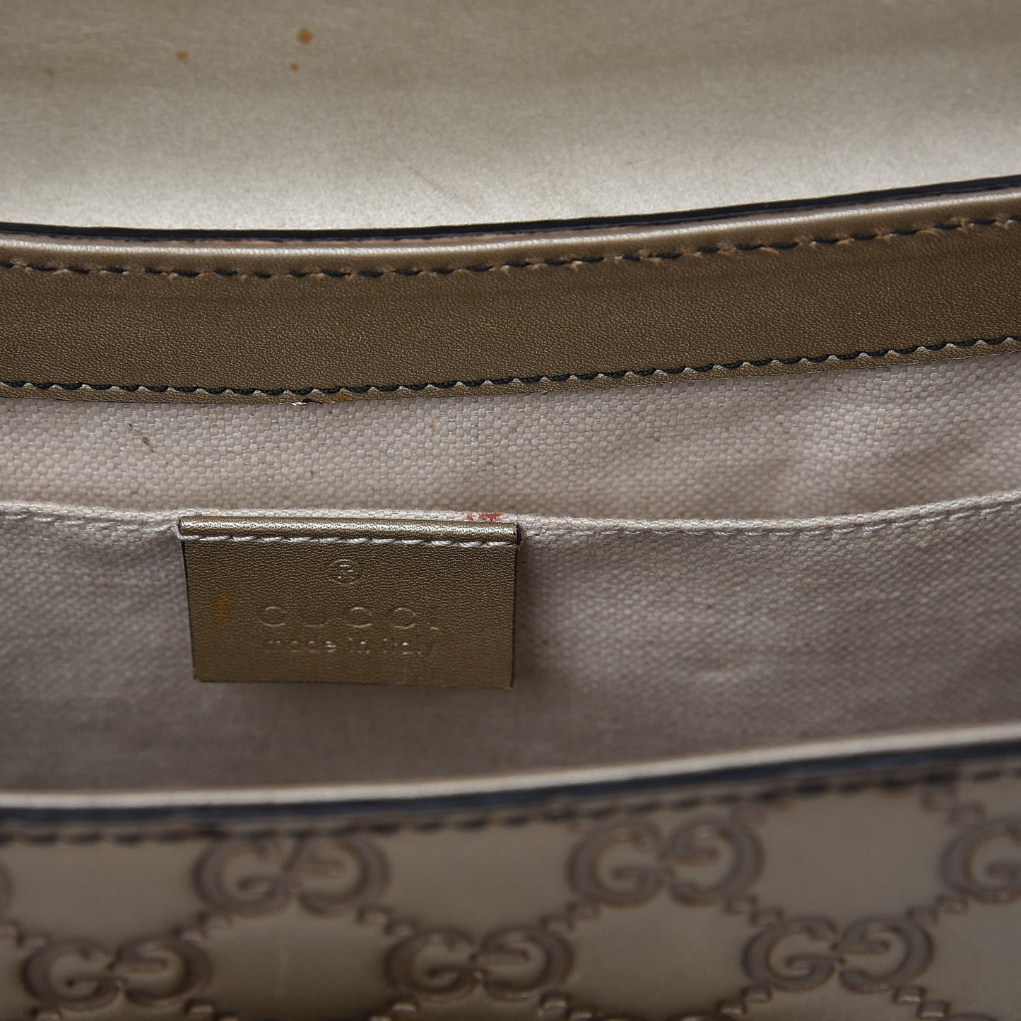 GG Shine Guccissima Medium Emily Chain Shoulder Bag Gold