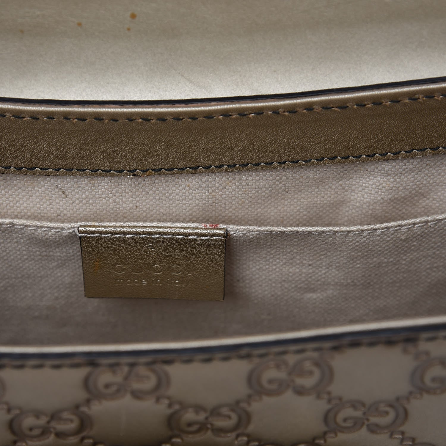 Gucci GG Shine Guccissima Medium Emily Chain Shoulder Bag Gold 15 of 19