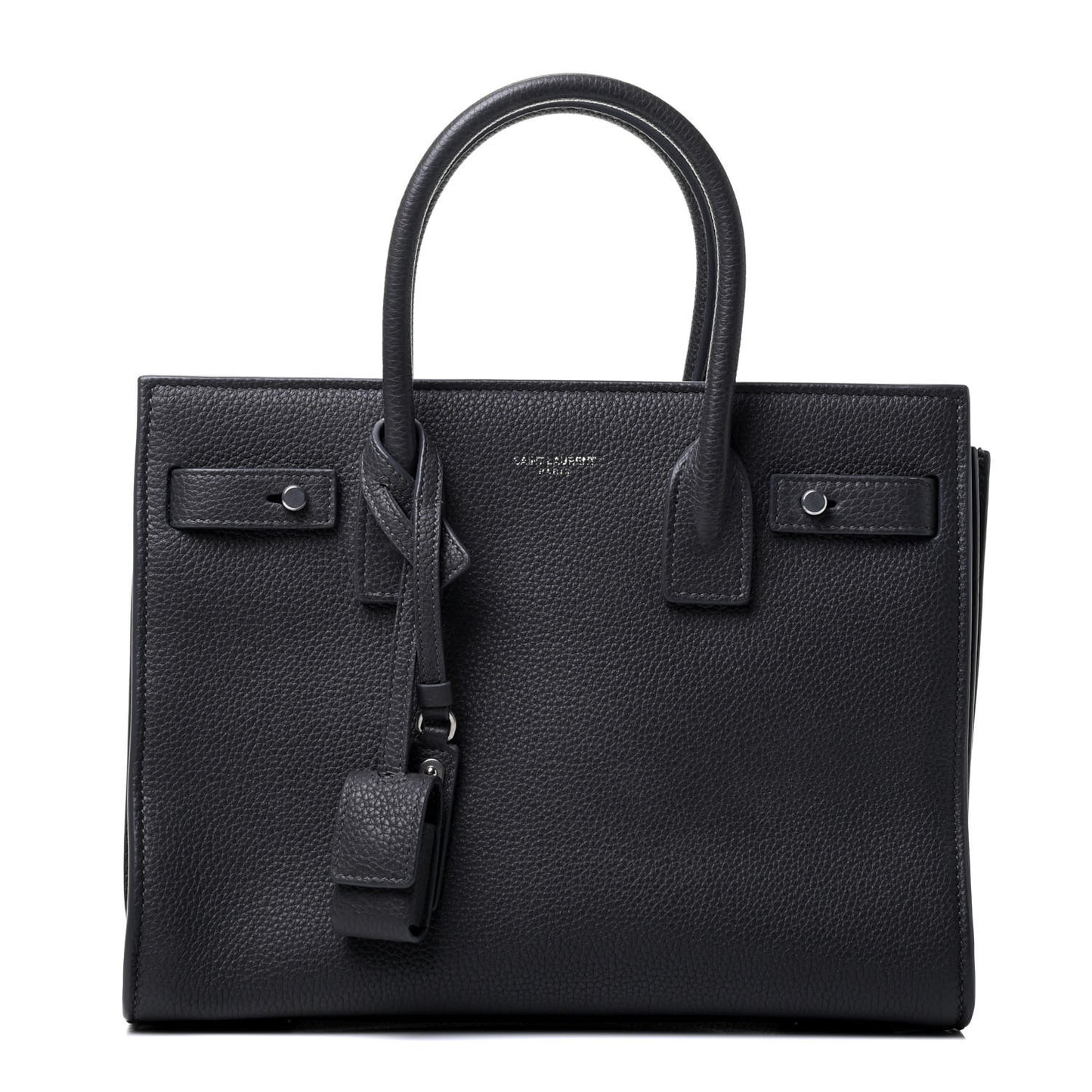 Grained Calfskin Baby Sac De Jour Souple Coal