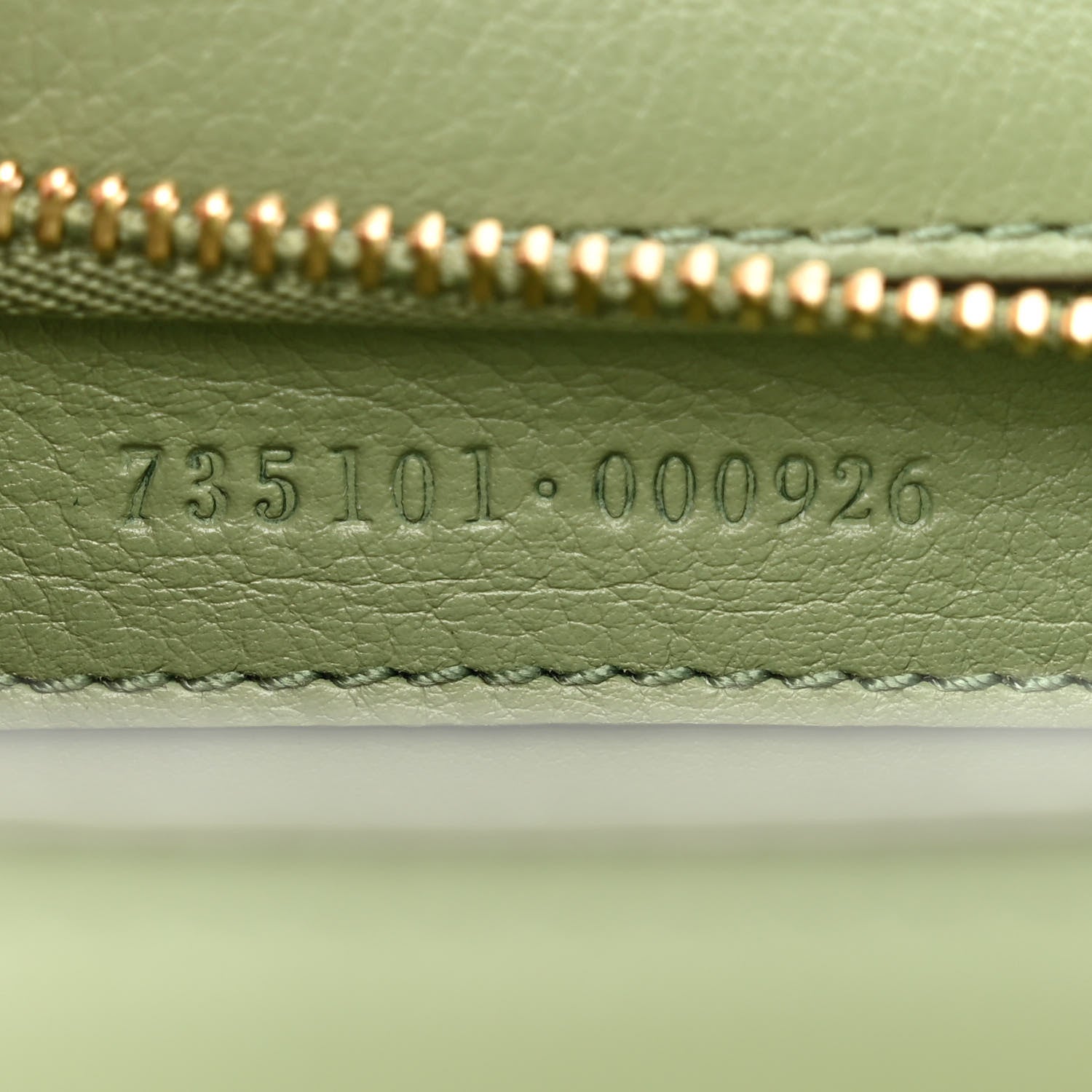 Gucci Roxy Calfskin Small Blondie Top Handle Shoulder Flap Bag Salamander Green 7 of 10
