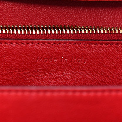 Celine Box Calfskin Medium Classic Box Flap Bag Red 7 of 10