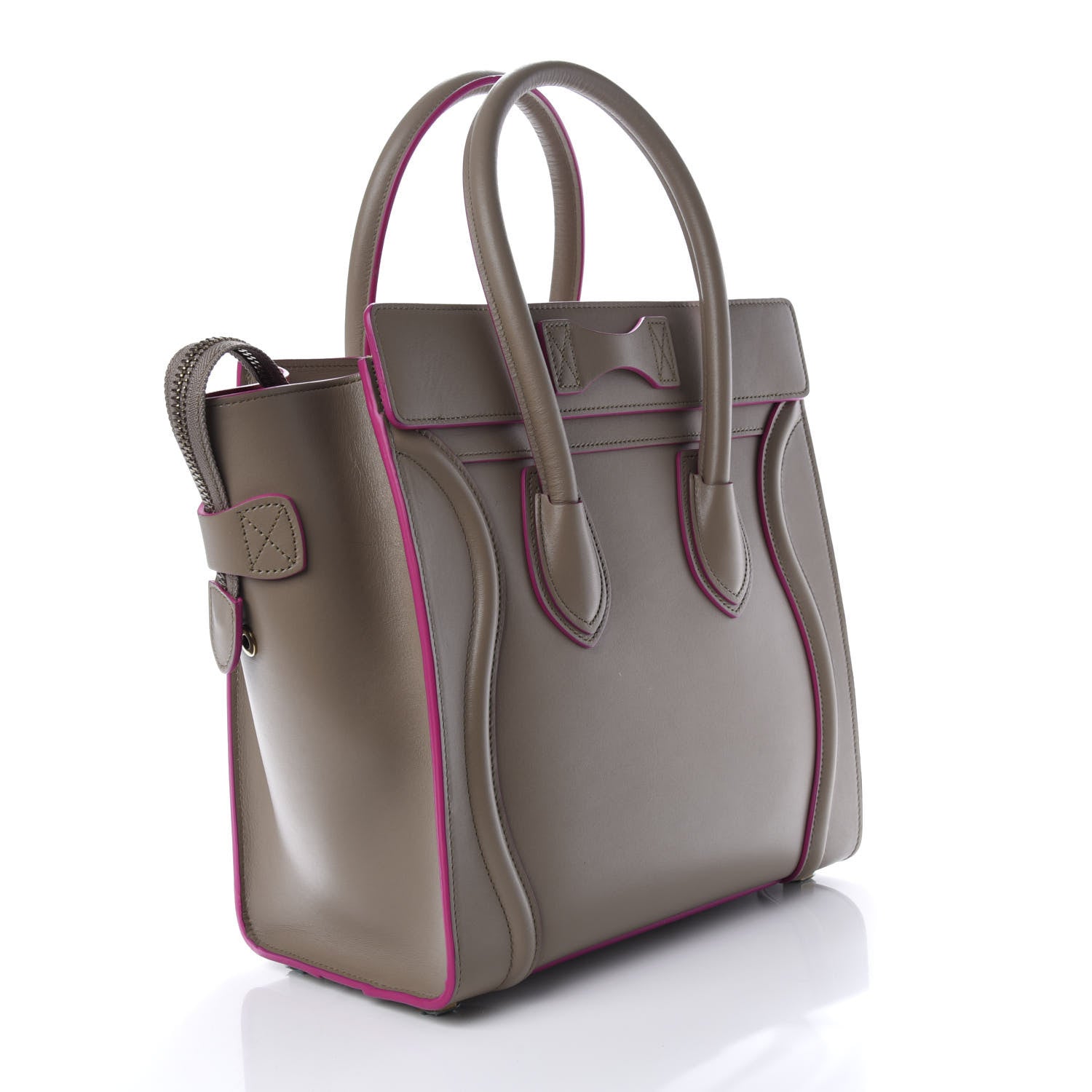 Celine Palmelato Calfskin Micro Luggage Beige 3 of 11