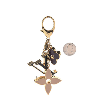 Louis Vuitton Fleur De Monogram Bag Charm Dore 2 of 4
