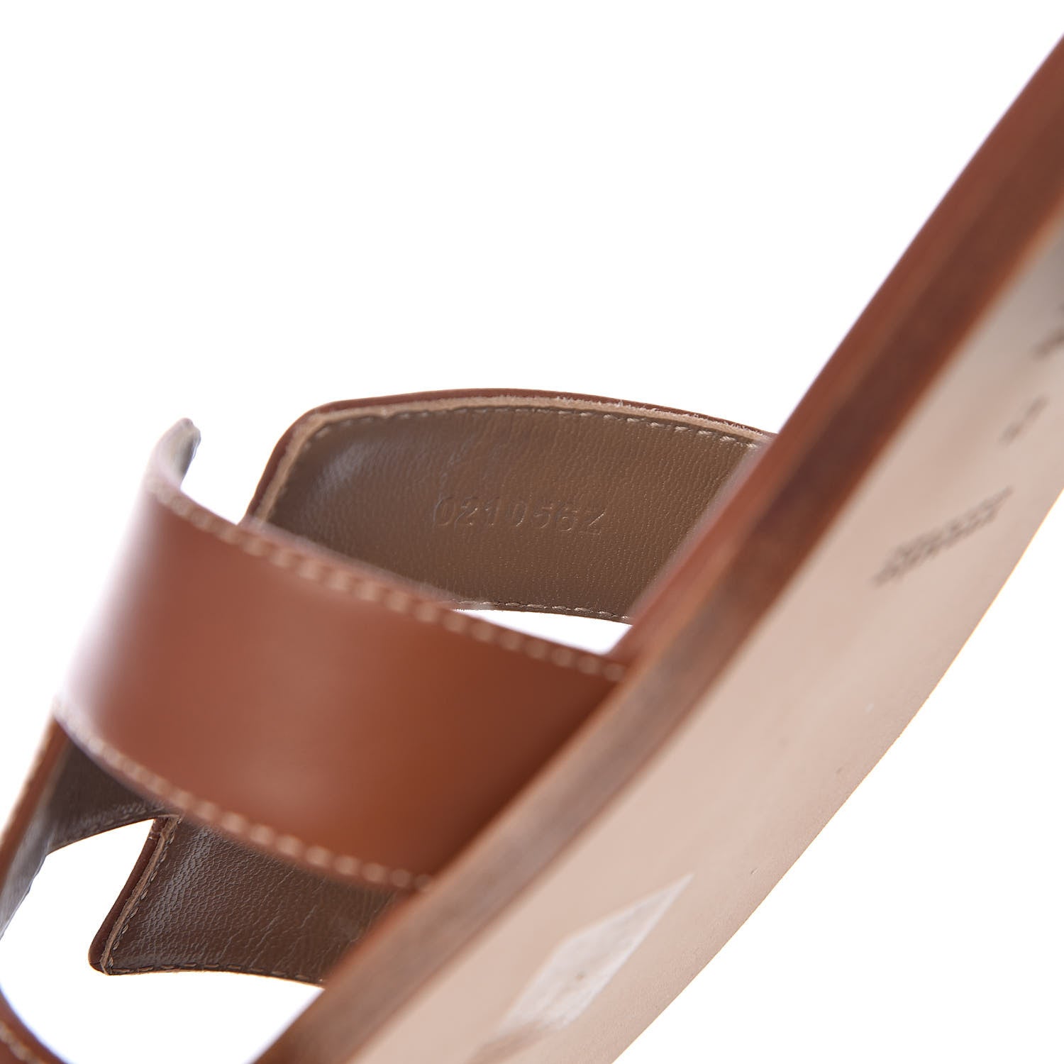 Hermes Box Calfskin Oran Sandals 41 Gold 8 of 11