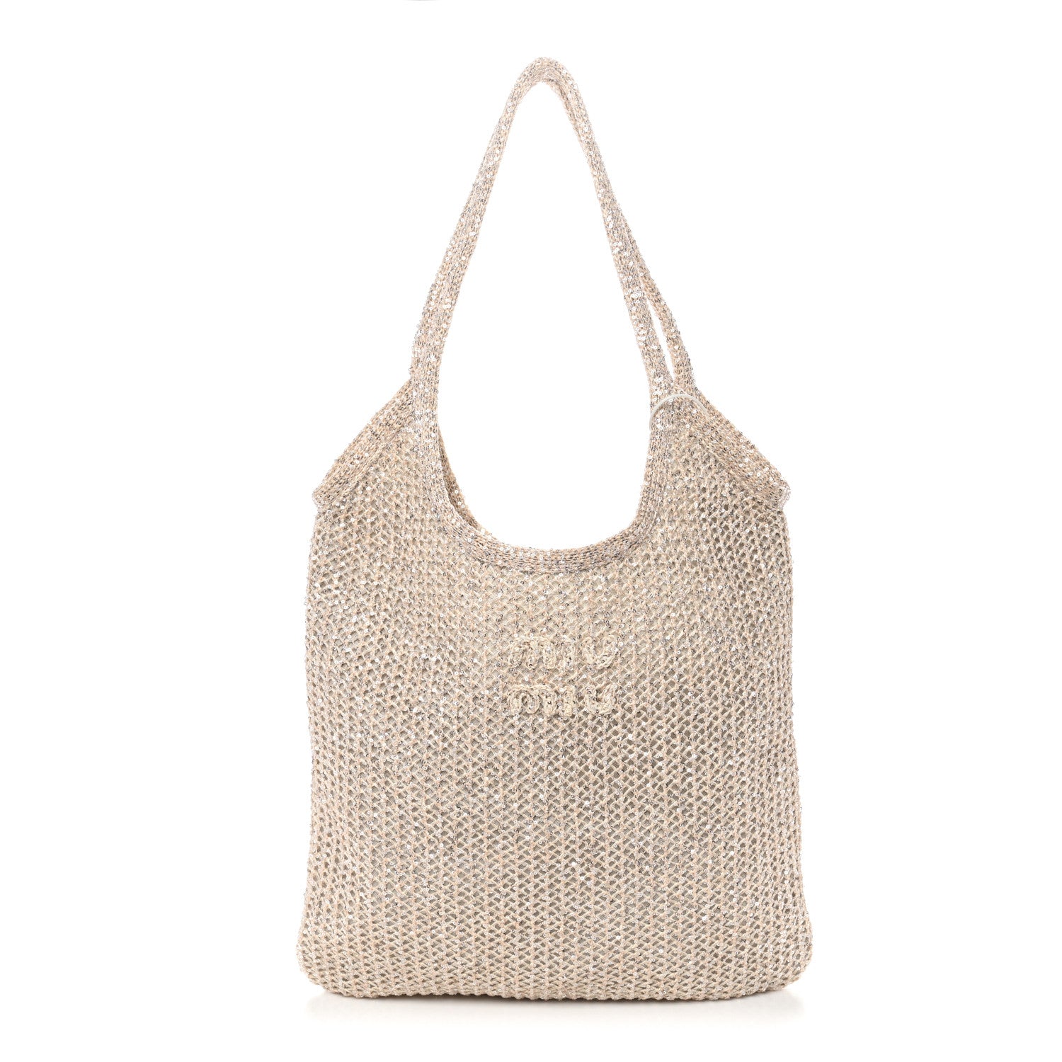 Miu Miu Sequin Mesh Ivy Bag Cipria 1 of 11