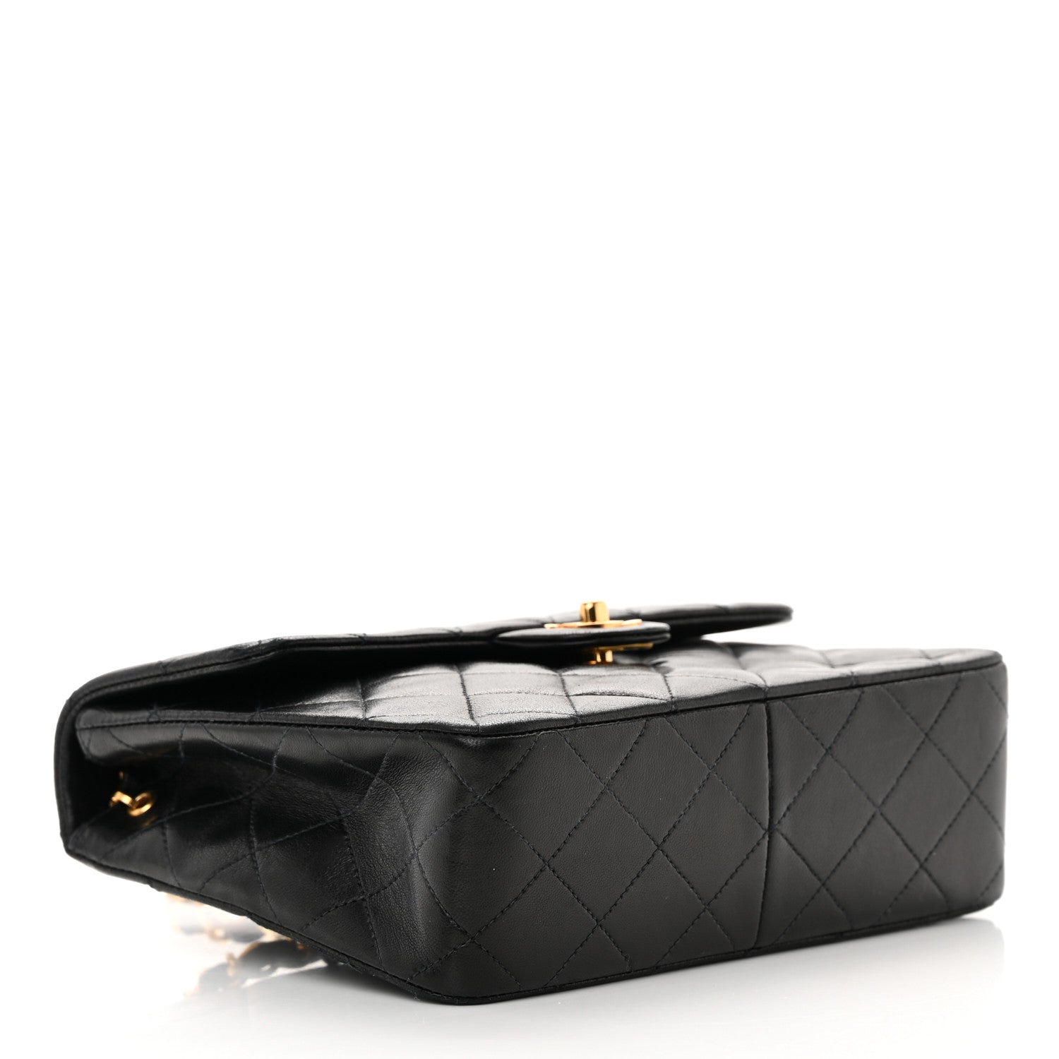 Chanel Lambskin Quilted Mini Square Flap Bag Black 4 of 13
