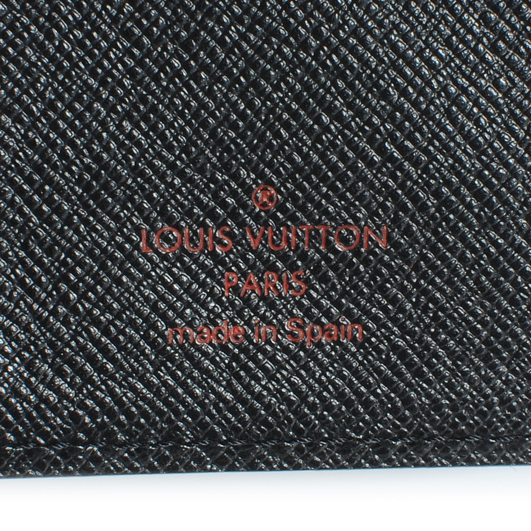 Louis Vuitton Epi Small Ring Agenda Cover Black 6 of 7