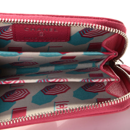 Chanel Goatskin Zip Coin Purse Fuchsia 5 of 11