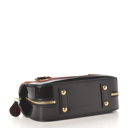 Louis Vuitton Suede Stamped Havane Bowler PM Brun 4 of 12