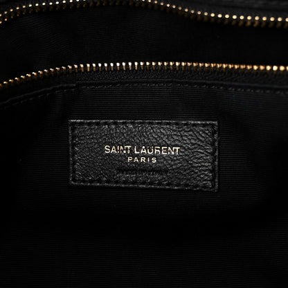 Saint Laurent Calfskin Y Quilted Monogram Medium Loulou Chain Satchel Dark Beige 7 of 12