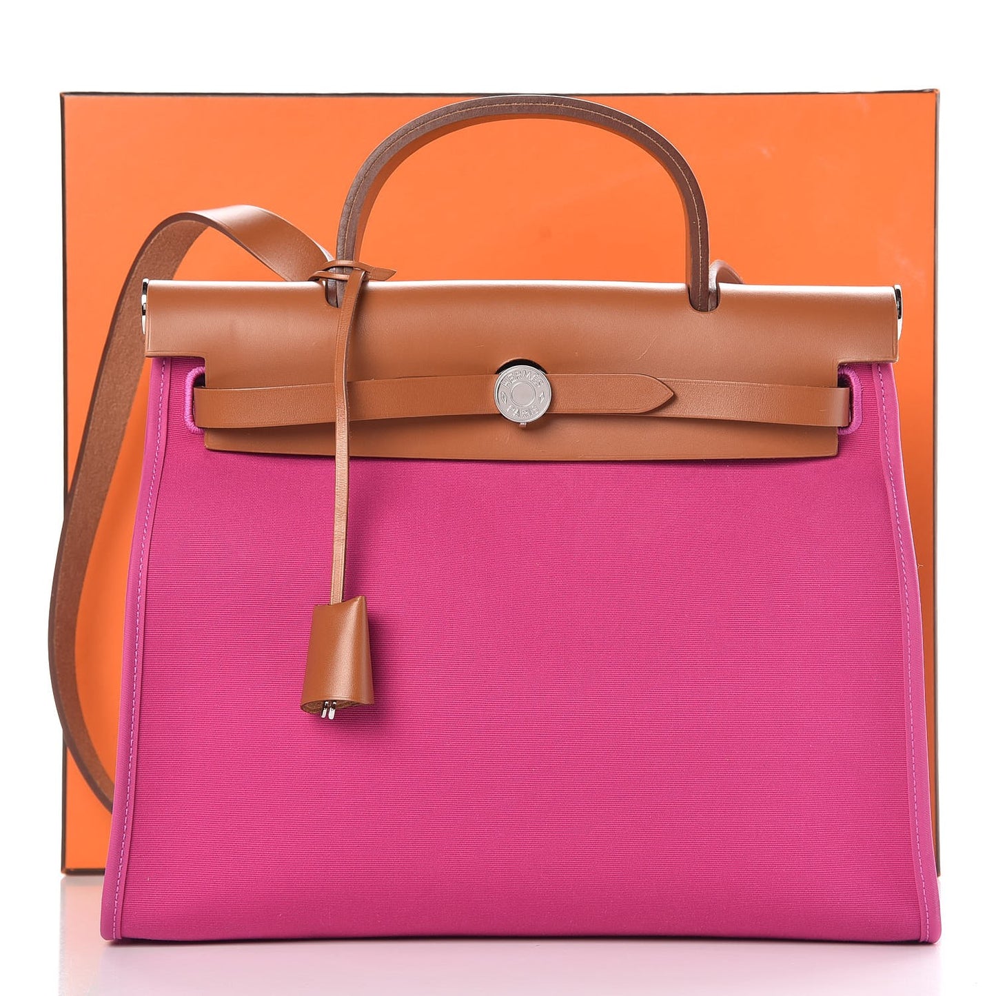 Vache Hunter Toile Herbag Zip 31 PM Magnolia Fauve