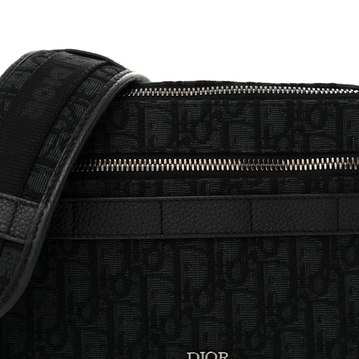 HOMME Oblique Safari Messenger Black