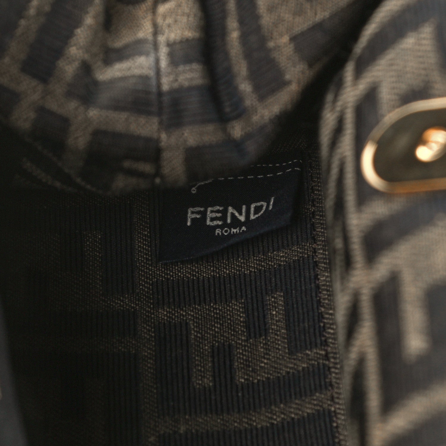 Fendi Shiny Nappa Small Fendi First Ebano 13 of 14