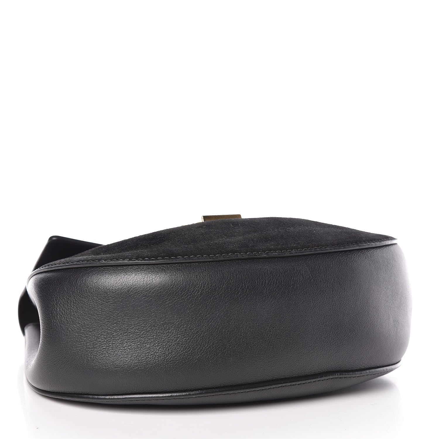 Chloe Suede Smooth Calfskin Drew Shoulder Bag Black 4 of 12