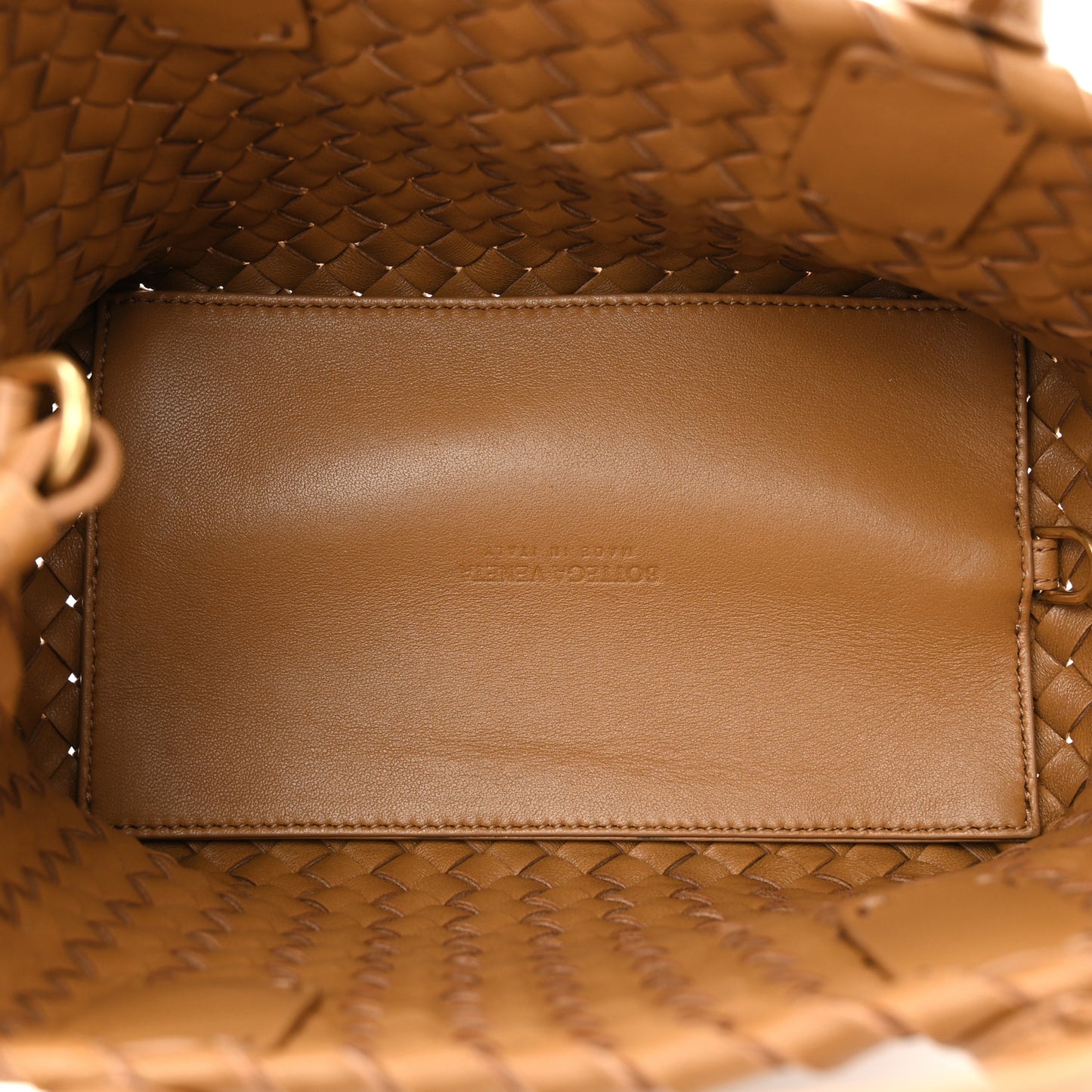 Nappa Intrecciato Mini Cabat Caramel