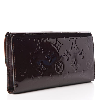 Louis Vuitton Vernis Porte Tresor International Wallet Amarante 3 of 9