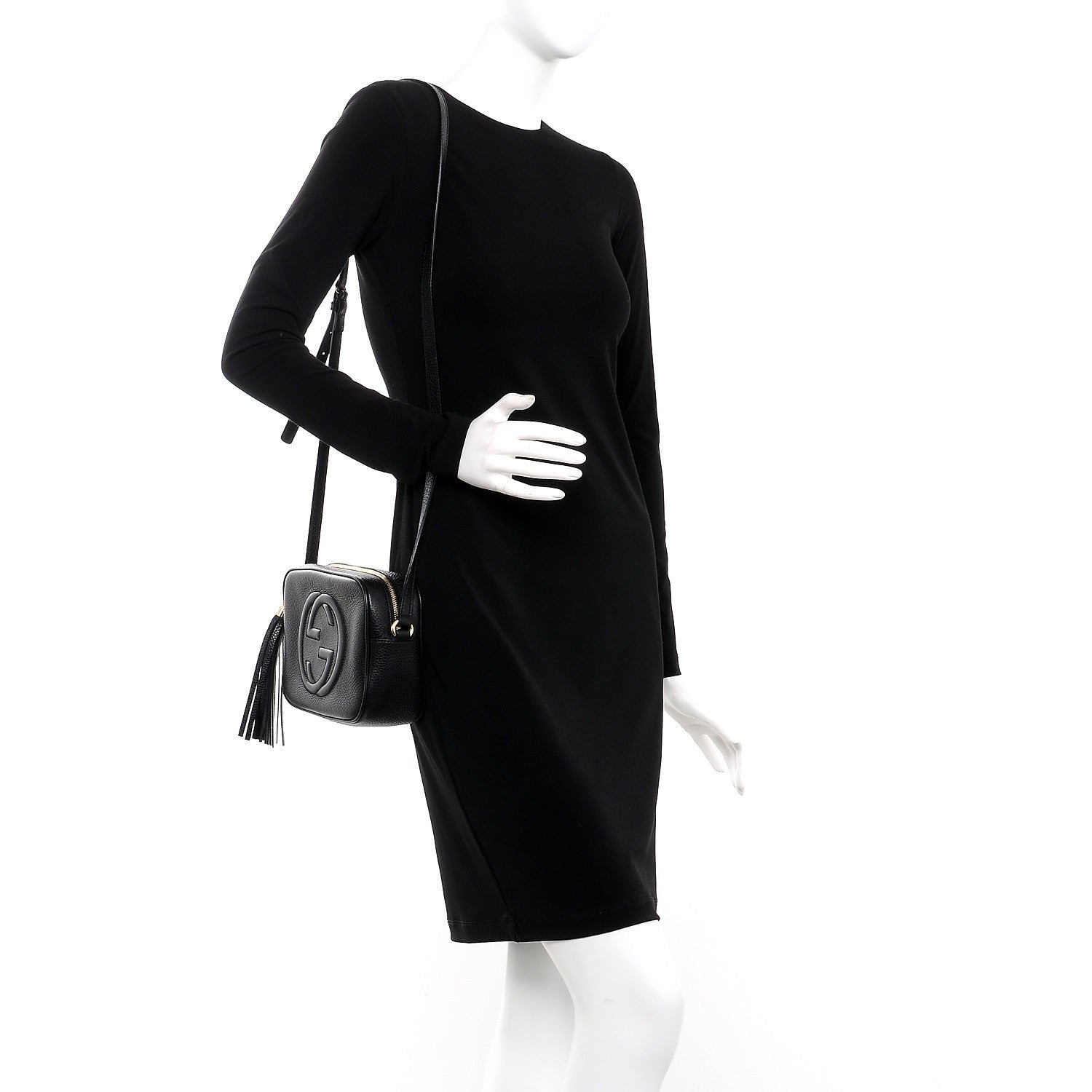 Gucci Pebbled Calfskin Small Soho Disco Bag Black 2 of 7