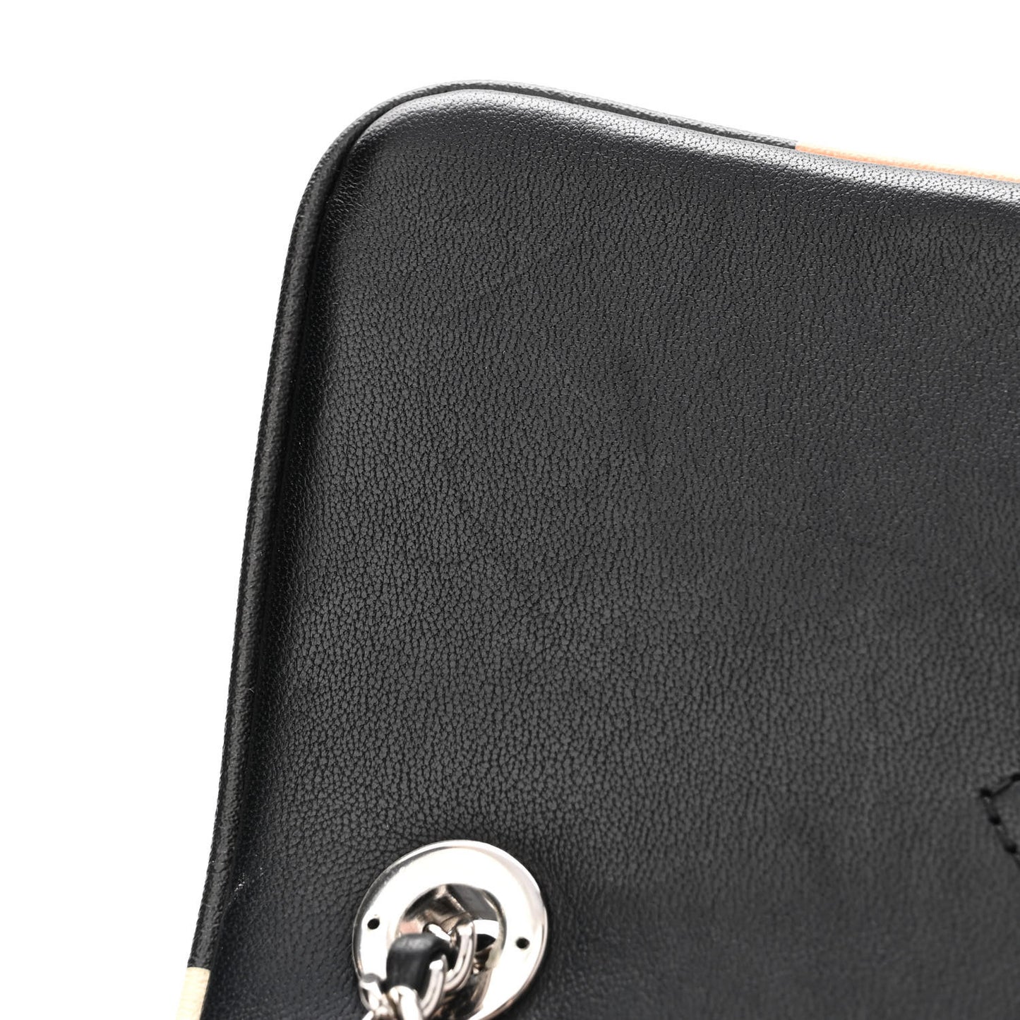 Lambskin Plexiglass Quilted Small Cuba Color Flap Black Multicolor