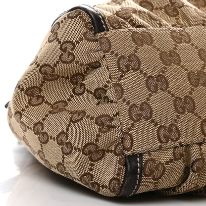 Gucci Monogram Medium D Gold Ring Hobo Dark Brown 9 of 10