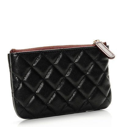 Chanel Caviar Quilted Small Cosmetic Case Black 3 of 7