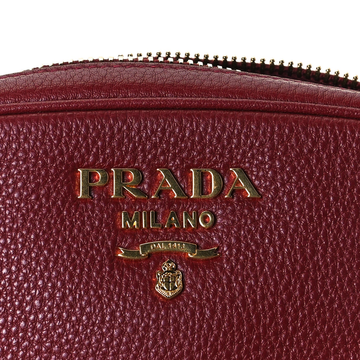 Vitello Daino Logo Belt Bag Rubino