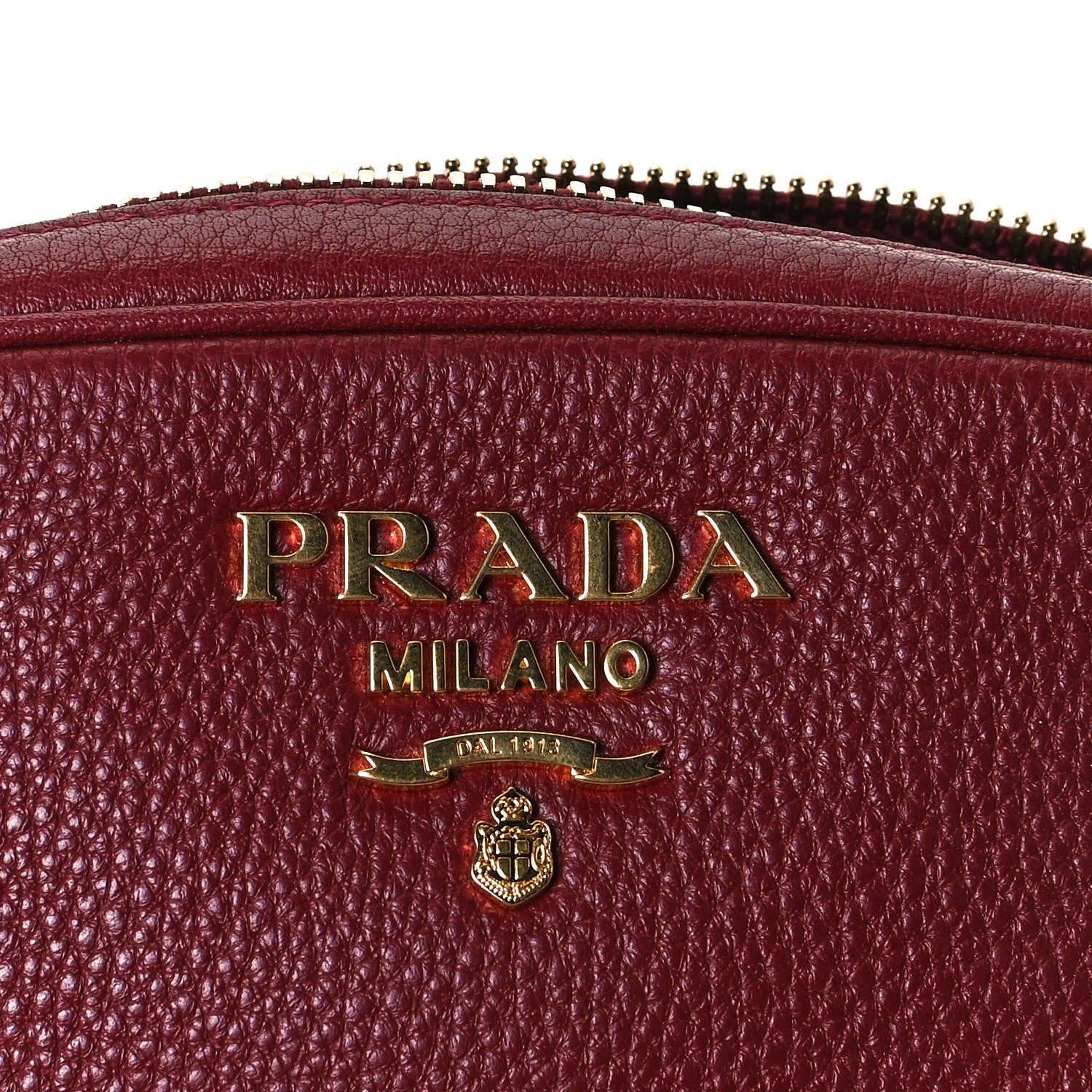 Prada Vitello Daino Logo Belt Bag Rubino 7 of 12