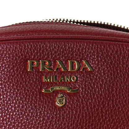 Prada Vitello Daino Logo Belt Bag Rubino 7 of 12