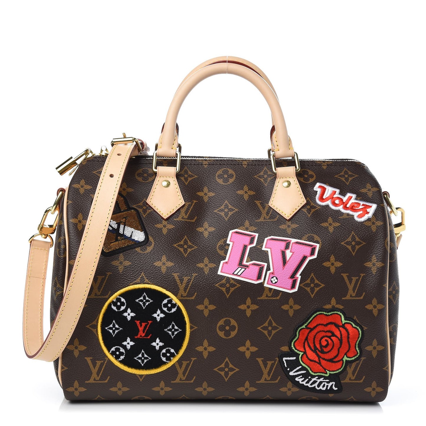 Monogram Patches Speedy Bandouliere 30
