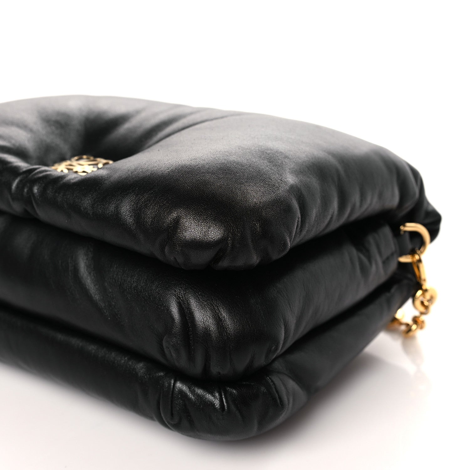 Loewe Lambskin Small Goya Puffer Bag Black 9 of 9