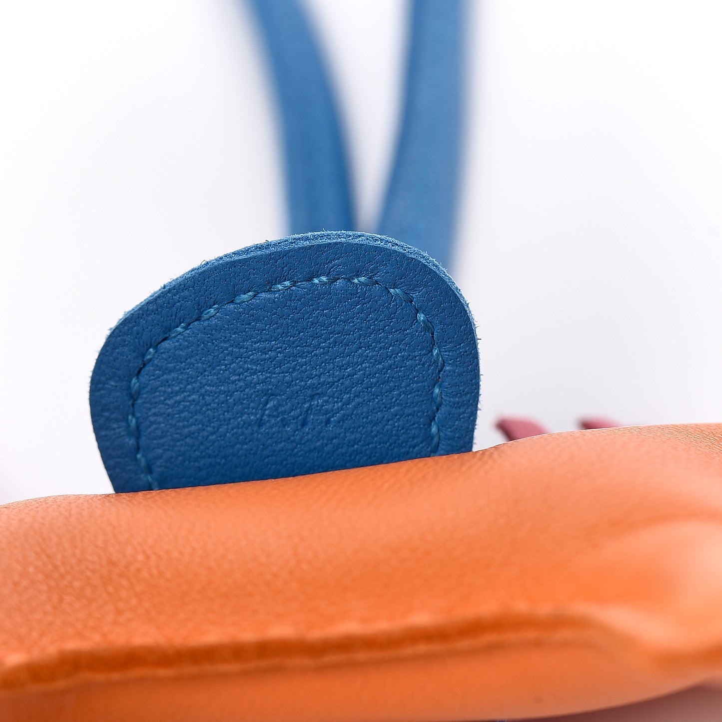 Milo Lambskin Grigri Rodeo Horse Bag Charm PM Orange Bleu Zanzibar Rose Azalee
