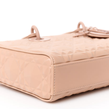 Christian Dior Calfskin Cannage Diamond Medium Lady D-Joy Rose Des Vents 9 of 10