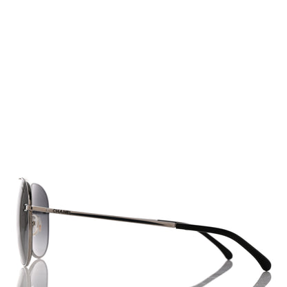 Chanel Metal Polarized Aviator Sunglasses 3 of 9