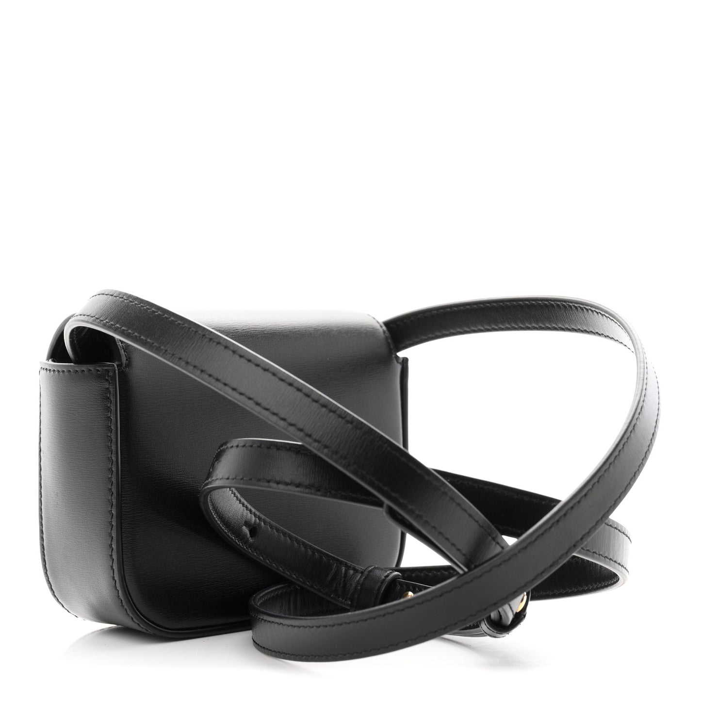 Shiny Calfskin Mini Claude Black