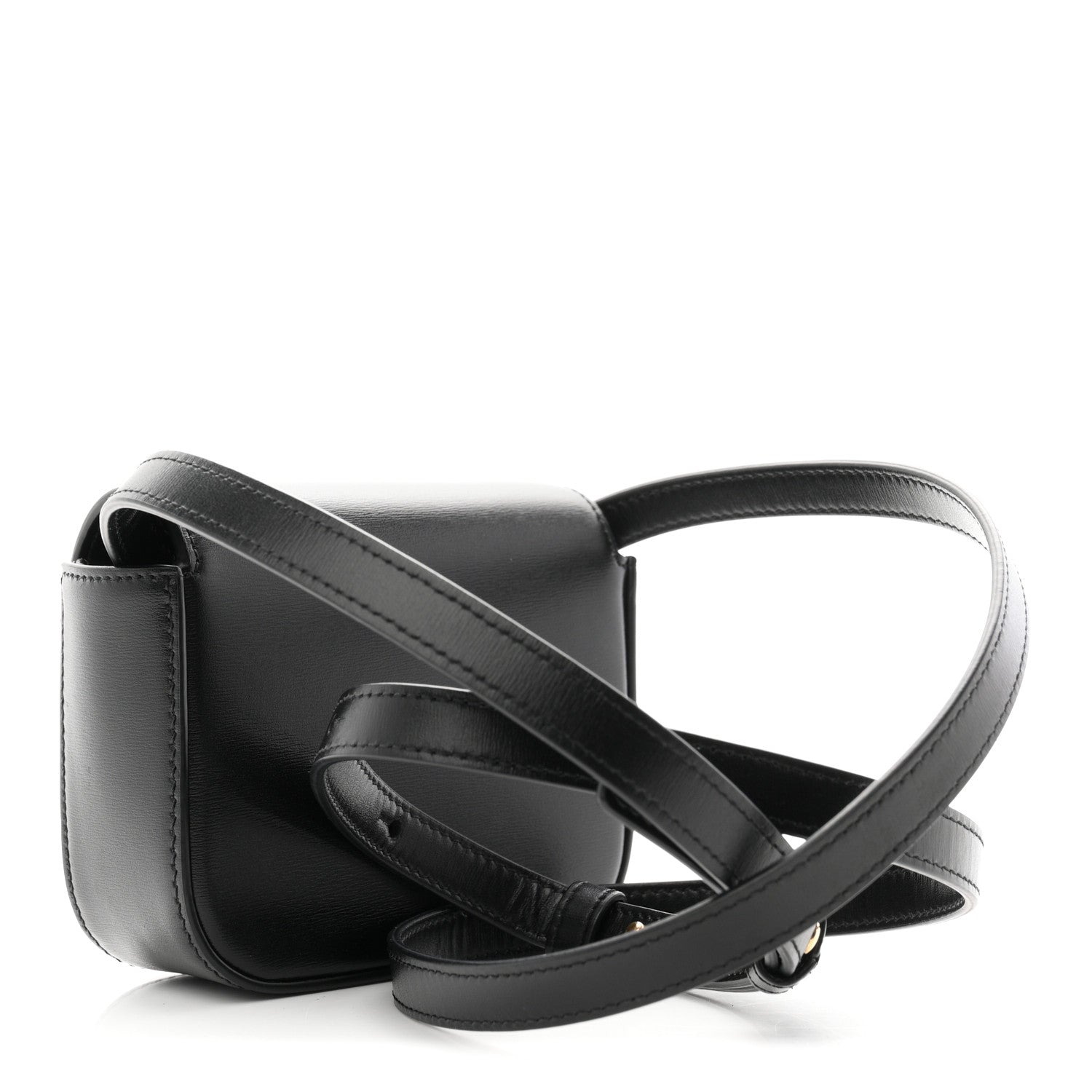 Celine Shiny Calfskin Mini Claude Black 2 of 10