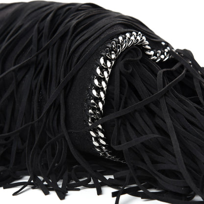Stella McCartney Eco Suede Mini Fringe Falabella Tote Black 8 of 9